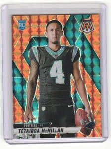2025 Panini Mosaic Tetairoa McMillan RC Rookie Immagine Variazione Arancione Prizm /199 - Foto 1 di 2