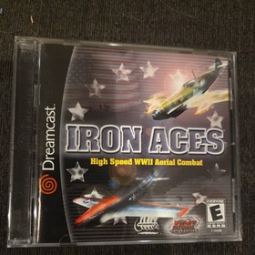 Iron Aces Sega Dreamcast 2001 Disc Case and Manual