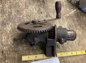 Vintage Handkurbel Kommutator Drehmaschine Bohrer Anker Schneider Werkzeuge Maschinist Generator! - Bild 1 von 13