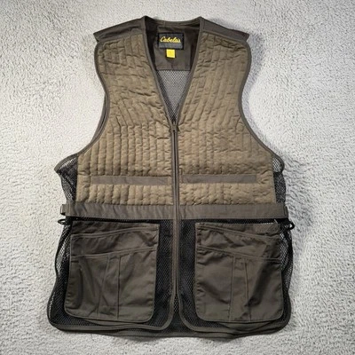 Cabela's Chaleco Hombre XL Trampa Tiro/Caza Utilitario Verde Negro Malla Foto 1 de 4