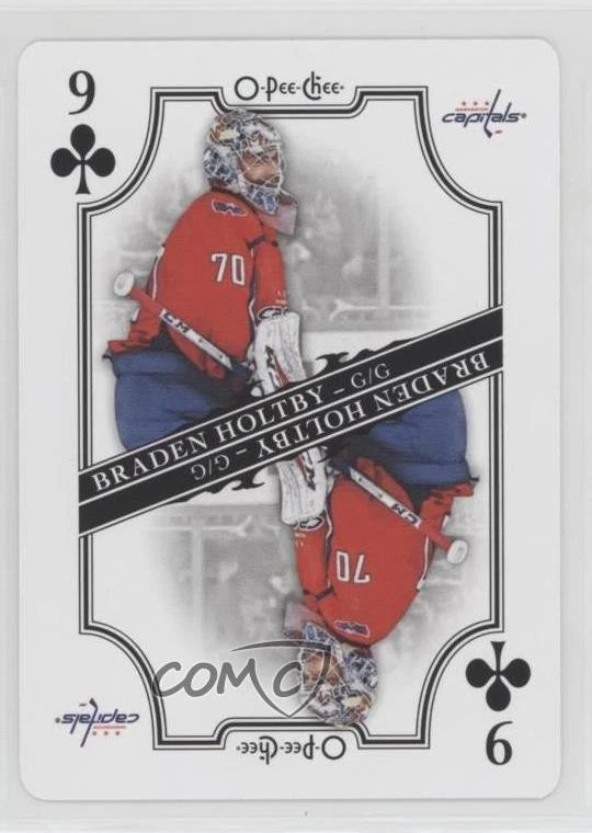 2019-20 O-Pee-Chee Playing Cards Braden Holtby #9C - Image 1 of 2