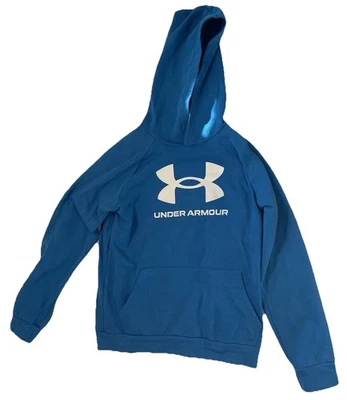 * Under Armour Coldgear Youth Sz XL Loose Blue Hoodie Sweatshirt Pullover New - Image 1 of 4