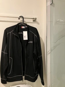 Xfinity black zip up warm up jacket zip up men's medium NEW NWT - Picture 1 of 2
