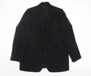 Magee Men's Black Blazer 42.5R Notch Lapel Formal Jacket - Picture 1 of 12