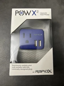 Enchufe de pared RapidX POWX2 (RX-POWXBL) - Imagen 1 de 2