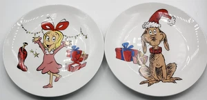 Cindy Lou, Max 8" Platos Juego De 2 Ensalada Aperitivo Postre. NUEVO - Imagen 1 de 2