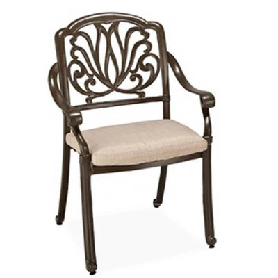 Par de sillas de exterior de aluminio Capri Homestyles en color topo Foto 1 de 4