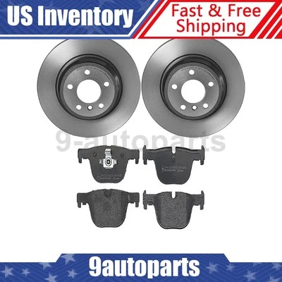Kit de frenos traseros Brembo rotores de disco pastillas de freno para BMW 330i 2017 2018 Foto 1 de 4