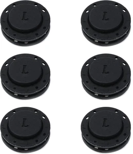 6 Stück Magnetische Kleiderknöpfe Schwarz Versteckter Mantel Knopf Nylon Windbreaker Schnalle  - Bild 1 von 12