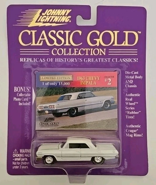 🚩 Johnny Lightning 1998 LE "Classic Gold Collection" 1963 Chevy Impala🏁 Foto 1 de 1