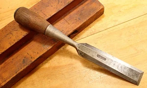 Vintage Stanley Everlasting Socket Chisel 1 Inch Bevelled PAT 1493176 - Picture 1 of 17