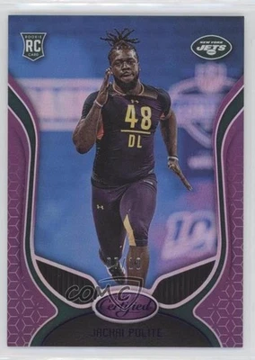 2019 Certified Rookies Mirror Purple /10 Jachai Polite #186 Rookie RC - Image 1 of 2