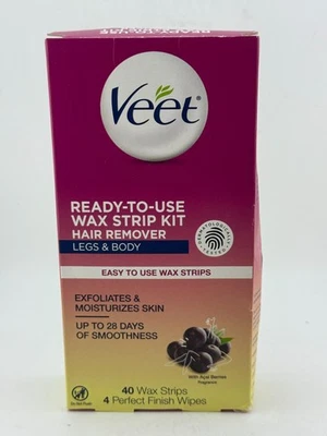 Kit de tiras de cera Veet listas para usar depiladora piernas y cuerpo 40 tiras 3/2026 Foto 1 de 4