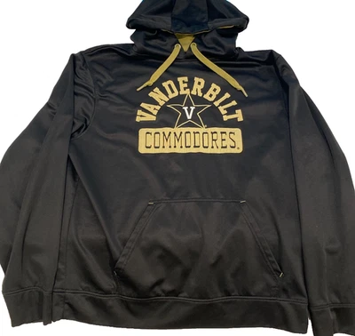 Vanderbilt Commdores Sweatshirt Hoodie Large Black/Gold by Top of the World - Image 1 of 4