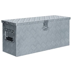 Aluminium Box Trapezoid Storage Chest Trunk Organiser Toolbox Belt Box vidaXL - Picture 1 of 144