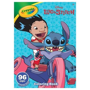 Libro para colorear Crayola Disney Lilo & Stitch 96 página 1 hoja de pegatinas edad ideal 3+ - Imagen 1 de 4