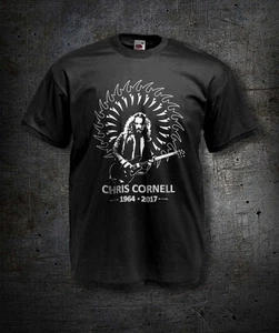 CHRIS CORNELL T-SHIRT - Soundgarden - Audio Slave - Men's tibute Tees - S to 5XL - Picture 1 of 5