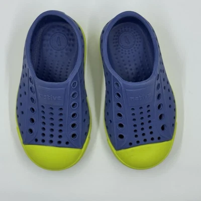 Native Jefferson Toddler Navy And Lime Slip-on Size 5 C - Image 1 of 4