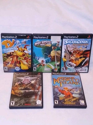 5 Playstation 2 Games Complete: Ty 2, Hot Shots Golf Fore, Seek and Destroy  ++ - Image 1 of 4