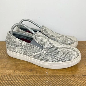 Mark Nason Shoes Mens 7.5 Gray Faux Snake Skin Slip On Loafer Casual Sneakers - Picture 1 of 11