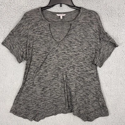 Top para mujer Juicy Couture pequeño gris fluido calce suelto informal uso diario una línea Foto 1 de 4