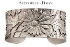 Victorian Trading September Flower of the Month Daisy Metal Cuff Bracelet 29N