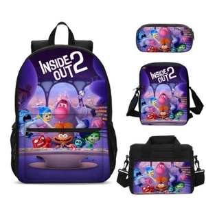 Zaino scuola Inside Out film ragazzi borsa pranzo isolata astuccio portapenne borsa a tracolla lotto - Foto 1 di 19