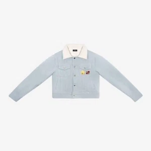 Chaqueta vaquera Stray Kids Felix Navidad Pop Store 2024 Skz K-POP azul claro - Imagen 1 de 6