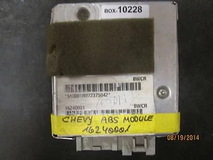 CHEVY ABS MODULE #16240001 BWCR < MATCH ALL #'S (BOX-10228) - Bild 1 von 2