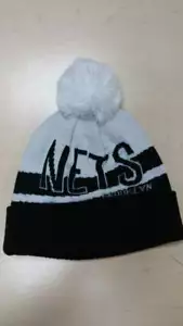 Adidas NBA Brooklyn Nets Equipo Guión Equipo Color Puños Pam Tejido Gorro Sombrero Gorra - Imagen 1 de 2