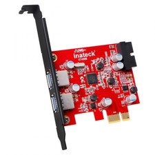 [Cord-free Power Supply] Inateck 2-Port PCI-E USB 3.0 Express Card, Mini PCI-E U