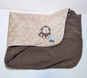 Carter's Just One You Brown Monkey Love Me Baby Blanket Sherpa Security Lovey - Picture 1 of 7