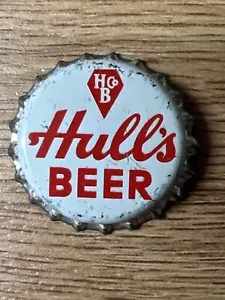 Hull's Plastic Lined Beer Crown Bottle Cap uncrimped New Haven, Connecticut - Picture 1 of 5