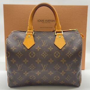 Auth Louis Vuitton Monogram Speedy 25 M41528 Hand Bag W/Box  NS050683
