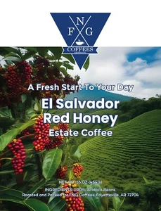 FNG Kaffees-El Salvador roter Honig Estate Kaffee - gemahlen oder ganze Bohne - 16 Unzen - Bild 1 von 1