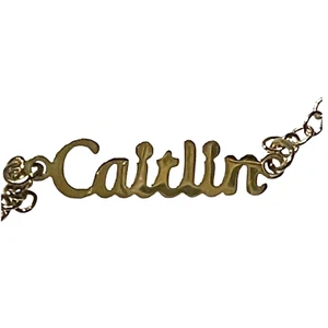 Marina De Buchi Lumiela CAITLIN Luxe Personalized Name Dainty Necklace MSRP $75 - Picture 1 of 6