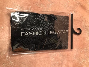 Victoria Secret Fashion Legwear Tea Rose Net Black Size B NEW! - Picture 1 of 5