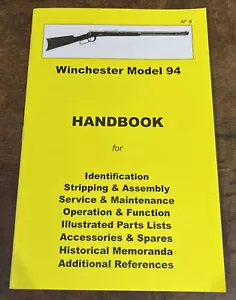 WINCHESTER MODEL 94 Skennerton HAND BOOK no 8 Maintenance & History - Photo 1 sur 9