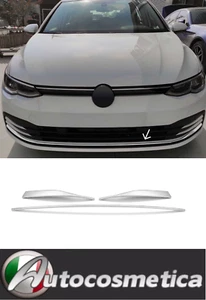 MODANATURE SPOILER ANTERIORE PROFILI CROMO PER VW GOLF 8 2019+ SOTTO PARAURTI - Imagen 1 de 9