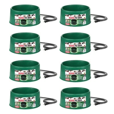Farm Innovators 1.5 Gal 60 Watt Electric Heated Pet Water Bowl, Green (8 Pack) - Image 1 of 4