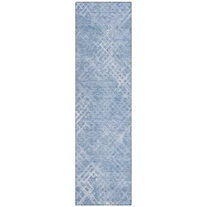 Addison Rugs Chantille ACN825 Sky 2'3" x 7'6" Indoor/Outdoor Hallway Runner Rug, - Picture 1 of 5