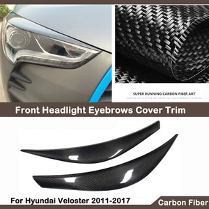 Car Eyebrow Eyelid Headlight Lamp Cover Trim For Hyundai Veloster 2011-2017 2013 - Picture 1 of 10