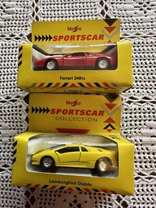 2 Maisto Sportscars Colección Lamborghini Diablo Ferrari 348ts En Caja Envío Gratis - Imagen 1 de 8