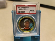 1990 Topps Coins #19 Bo Jackson PSA 9 MINT