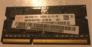 Hynix 4GB 2Rx8 PC3-10600S DDR3 1333MHz 204Pin SODIMM Ram Memory TESTED - Picture 1 of 1