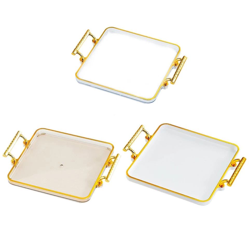 Serving Tray Rectangular with Handles for Tabletop Beauty Salon Office - Image 1 of 1