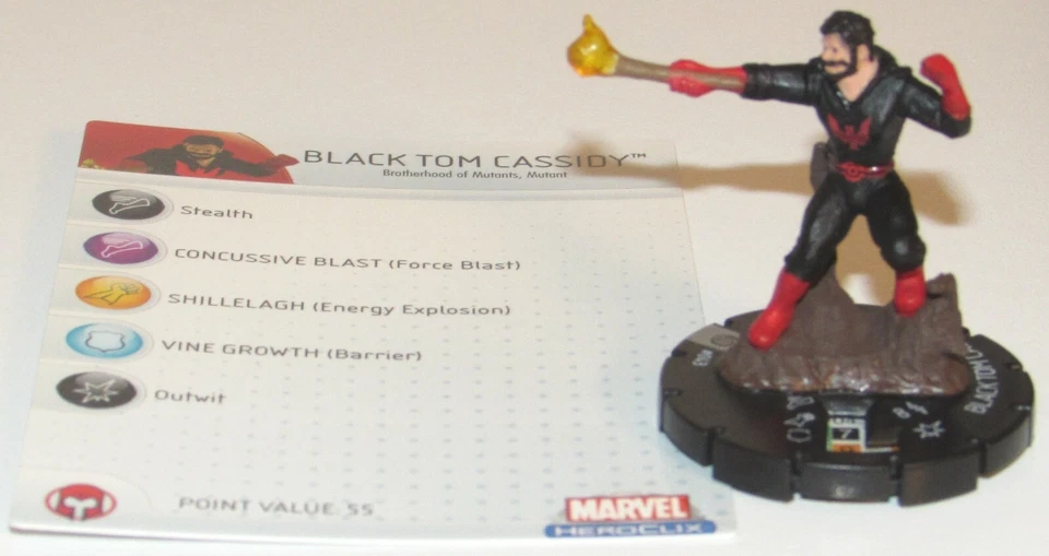 BLACK TOM CASSIDY 043 Mutations and Monsters Marvel HeroClix RARE - Image 1 of 1
