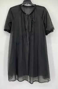 De Colección Seamprufen Chifón Nylon Lencería Vestido Vestido Vestido Bordado Camisón Talla 32 - Imagen 1 de 9
