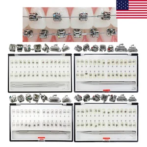Damon Q Self Ligating Brackets Dental Orthodontic Braces Metal Roth MBT 022 345 - Picture 1 of 73