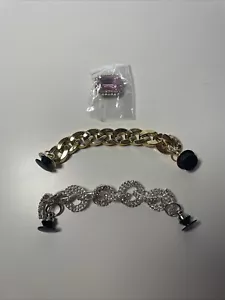 New Lot Of 3 Jewelry Crocs Hobbits For Girl Crocs Shoe Charms Shiny Croc Charms - Picture 1 of 6